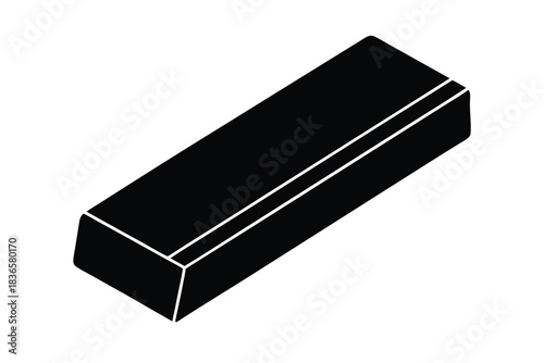 eraser vector icon silhouette illustration