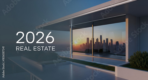 Real estate 2026 background 