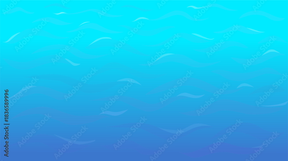 Fototapeta premium Serene Blue Ocean Gradient With Gentle Waves