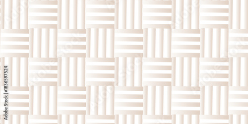 Futuristic minimal textile background. Modern design vector pattern. Seamless pattern with square  fabric geometric pattern. Abstract ornament maze design.