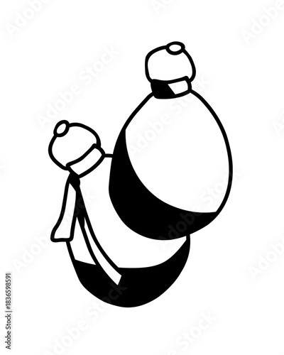 Italian provolone cheese on white background, hand drawn vector illustration