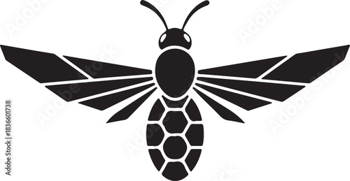 Stylized cicada insect illustration with vibrant colors suitable for nature and wildlife themes