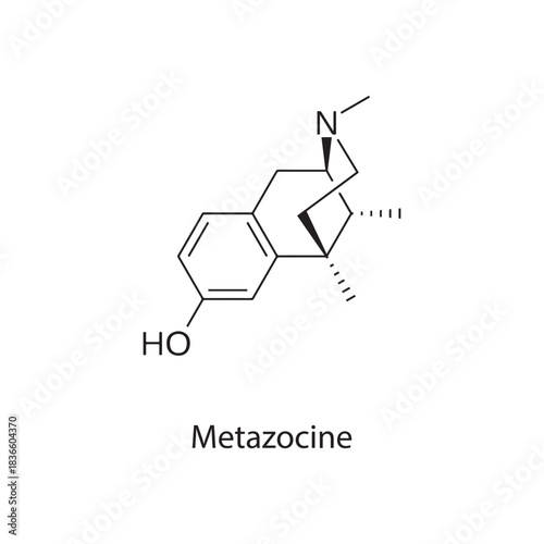 Metazocine Chemical Structure Diagram