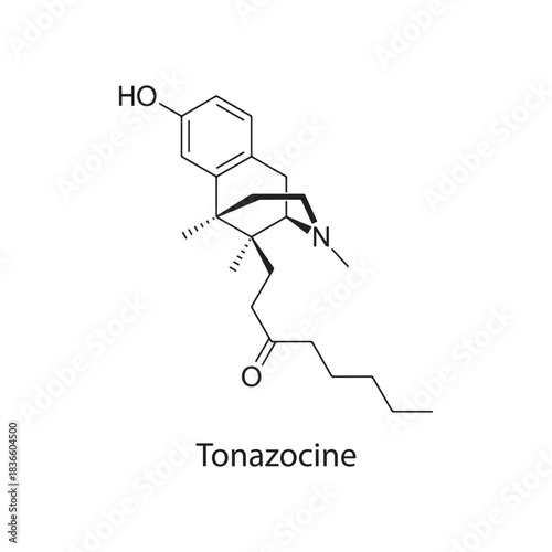 Zenazocine Chemical Structure Illustration