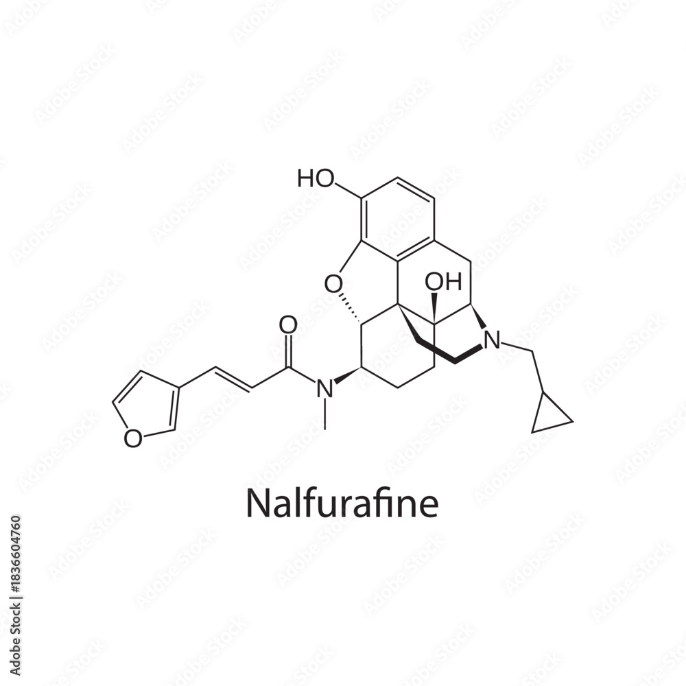 Fototapeta premium TAN-67 Chemical Structure Diagram