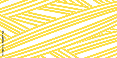 Spaghetti background, yellow noodles. Abstract pattern on a light background. modern