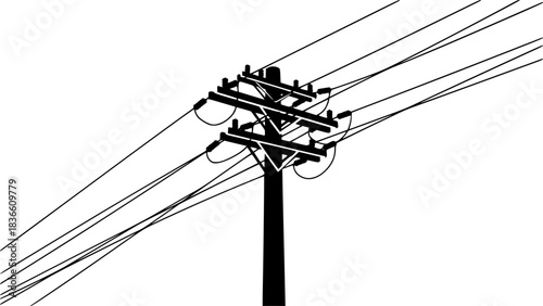Electric pole silhouette, Utility pole silhouette, Electric pole , Power lines pole silhouette, Power pole silhouette