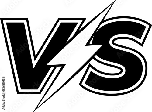 Versus V/S black color vector competition fight battle challenge championship duel match game sport background editable solid black  design.
