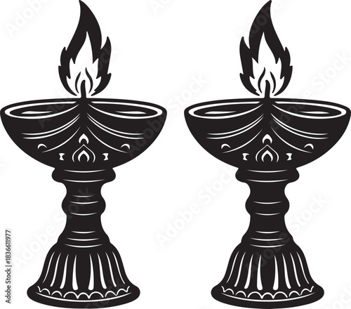black and white chess pieces isolated on white background