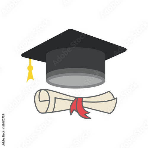 Graduation cap icon vector design template