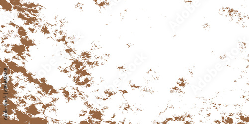 Aged brown grunge background texture with dirty rust paint splash pattern on vintage paper