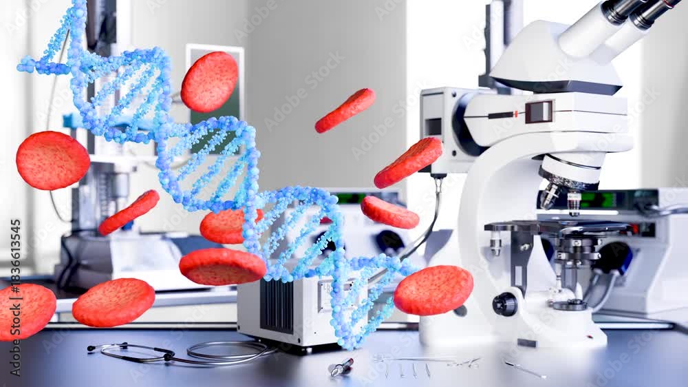 Advanced DNA Technology in Modern research laboratory workstation ...