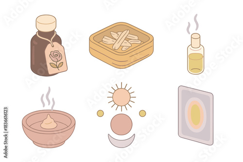 set of cosmetic products