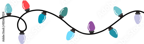 full view pastel color bulb lights, soft matte shine, dreamy party ambiance, evenly arranged, isolated on pure white background full view pastel color bulb lights, soft matte shine, dreamy party 