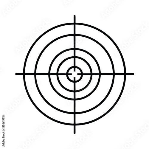 Target with arrow hitting the bullseye, symbolizing success and business goal accuracy