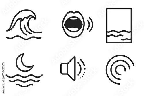 Series of symbols that represent different sounds and emotions