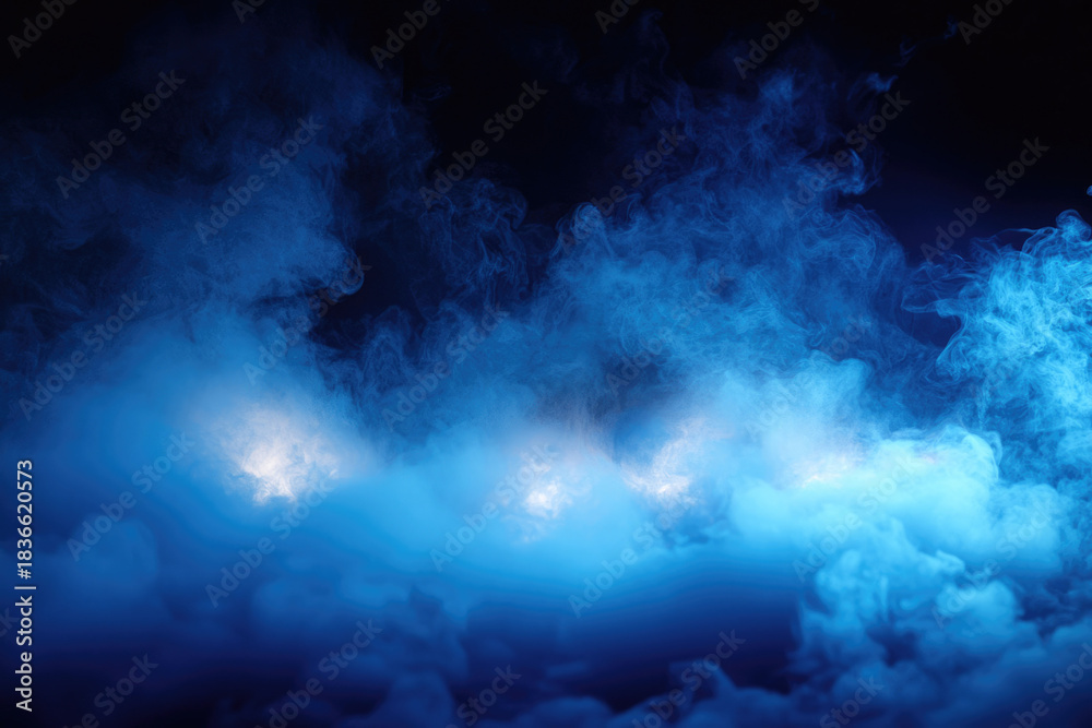 Fototapeta premium Abstract Blue Smoke Effect
