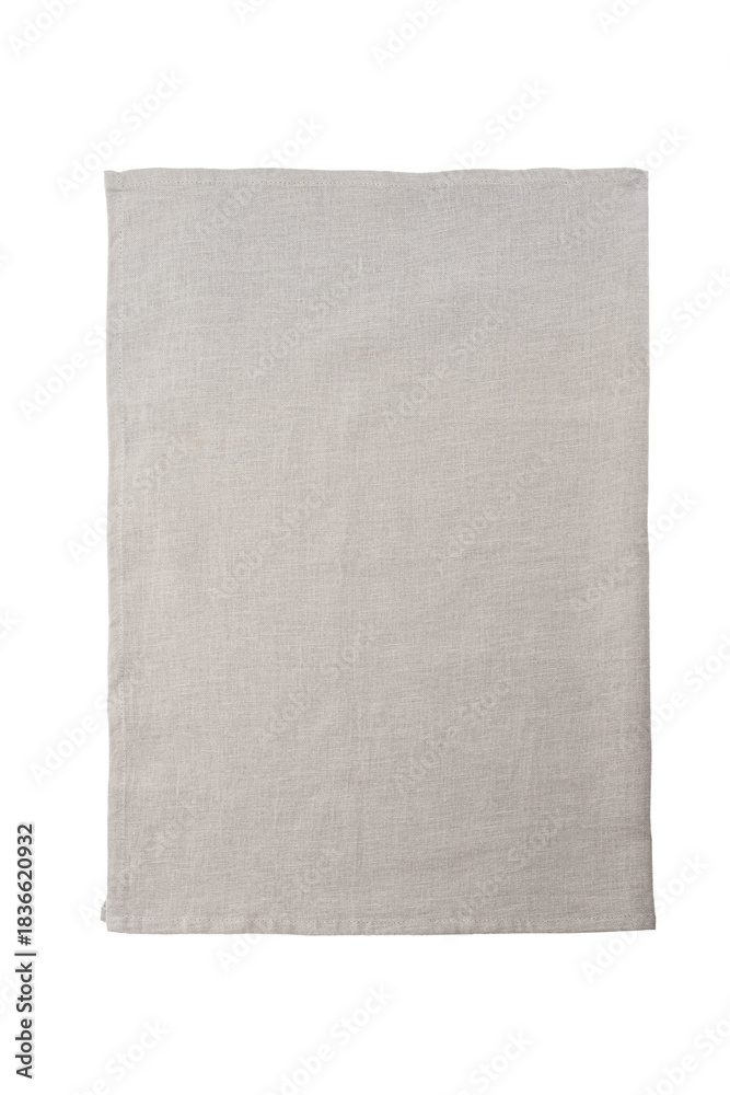 Naklejka premium Gray linen napkin for kitchen or serving