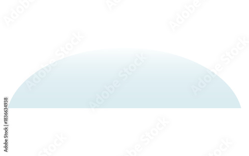 Hill covered with snow, snowdrift isolated on transparent background. Hand drawn flat vector illustration. Traditional Christmas, New Year, winter, seasonal design element, holiday clip art