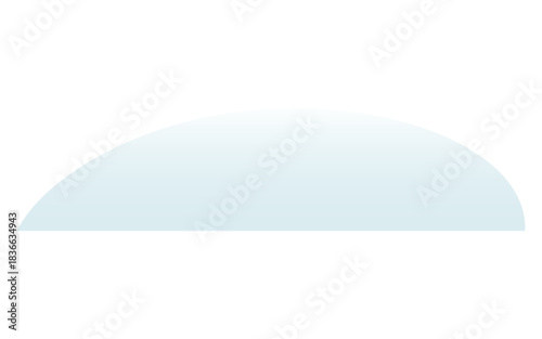 Hill covered with snow, snowdrift isolated on transparent background. Hand drawn flat vector illustration. Traditional Christmas, New Year, winter, seasonal design element, holiday clip art