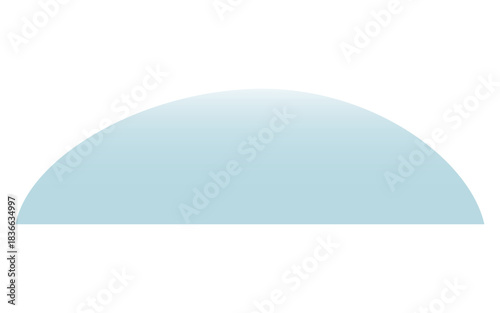 Hill covered with snow, snowdrift isolated on transparent background. Hand drawn flat vector illustration. Traditional Christmas, New Year, winter, seasonal design element, holiday clip art