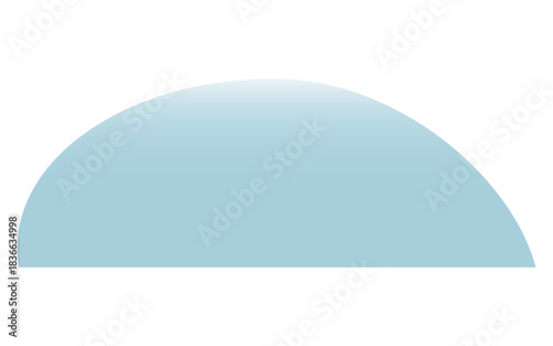 Hill covered with snow, snowdrift isolated on transparent background. Hand drawn flat vector illustration. Traditional Christmas, New Year, winter, seasonal design element, holiday clip art