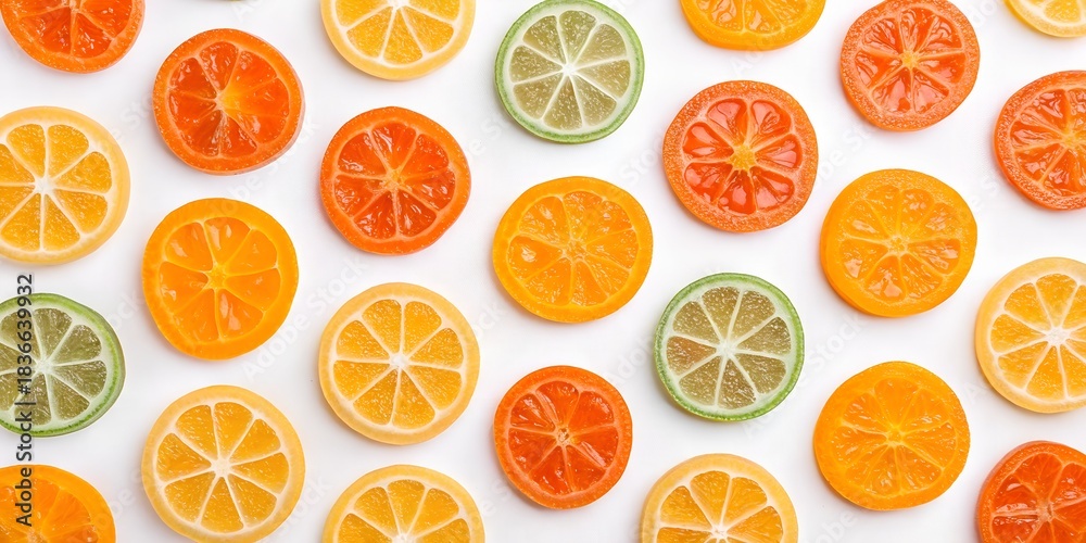 seamless background with oranges