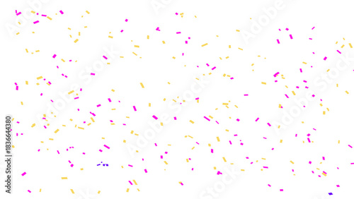 Celebration background, gold confetti border, party banner