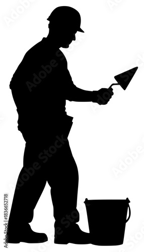 portrait silhouette of a man holding a container, highly detailed, cinematic lighting, photorealistic
