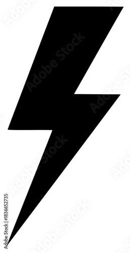 A black and white lightning bolt symbol, black, bolt, electricity, icon, illustration, lightning, logo, symbol, against transparent background