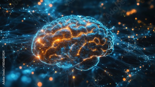 Artificial Intelligence Expanding Through Glowing Symbols - Image 2