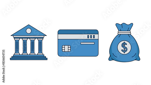 Financial Transactions Wallet Cash and ATM Machine for Banking Needs