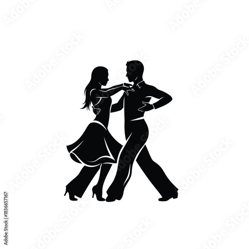 Creative Detailed Jive Dance Step Vector Illustration | Swing Dance Footwork Diagram | Energetic Jive Steps Guide