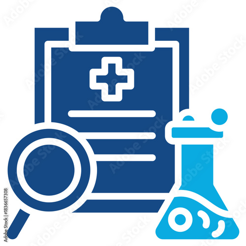Medical Research glyph color icon