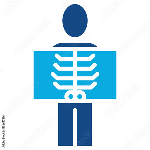 Radiology glyph color icon
