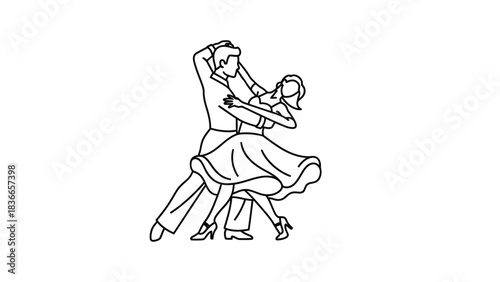 Creative Detailed Jive Dance Step Vector Illustration | Swing Dance Footwork Diagram | Energetic Jive Steps Guide