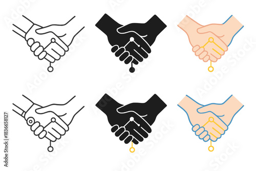 Robotic Grief Connection. Robot hand gently holding human hand with glowing connection lines, abstract algorithmic grief support,