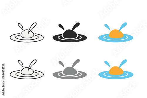 Skipping Stone Ripples. Stone landing on final skip producing gentle splash and expanding ripple, quiet conclusion to kinetic