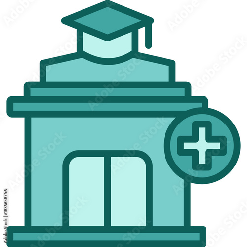 Medical School solid icon