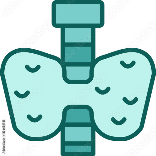 Endocrinology solid icon