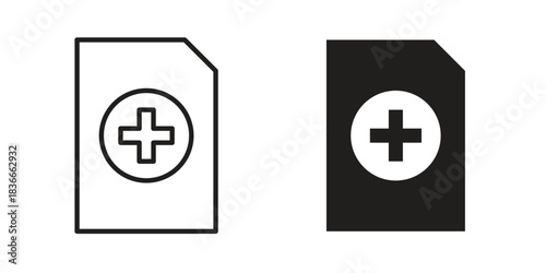 Add document icons logo design, Pictogram Icons