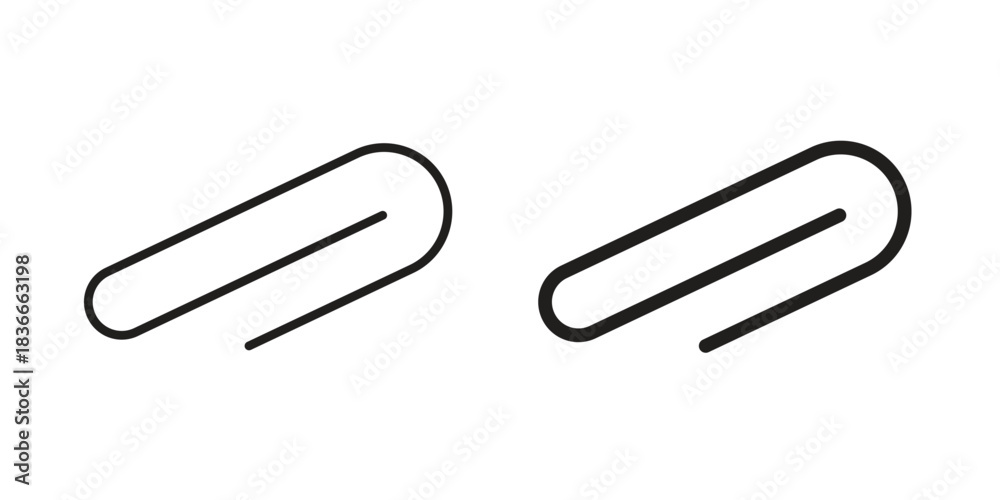 Obraz premium Attachment clip icons logo design, Pictogram Icons