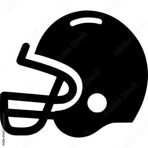 Football Helmet Icon Vector