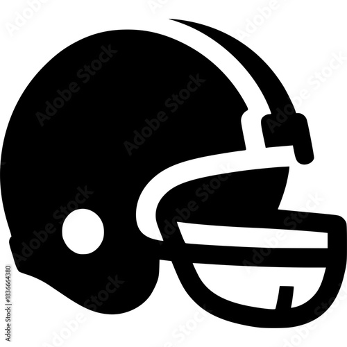 Football Helmet Icon Vector