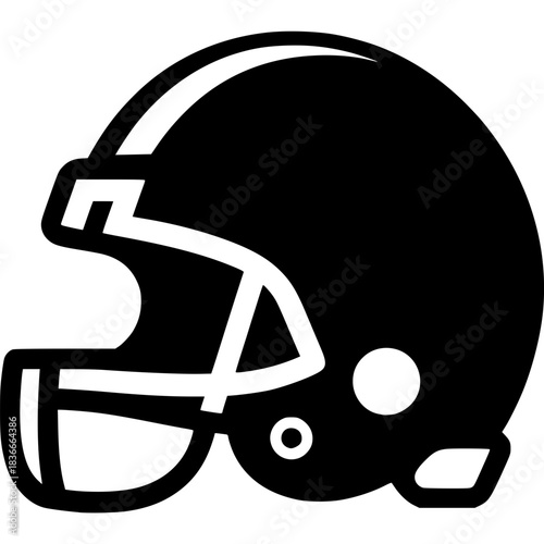 Football Helmet Icon Vector