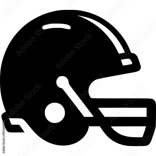 Football Helmet Icon Vector