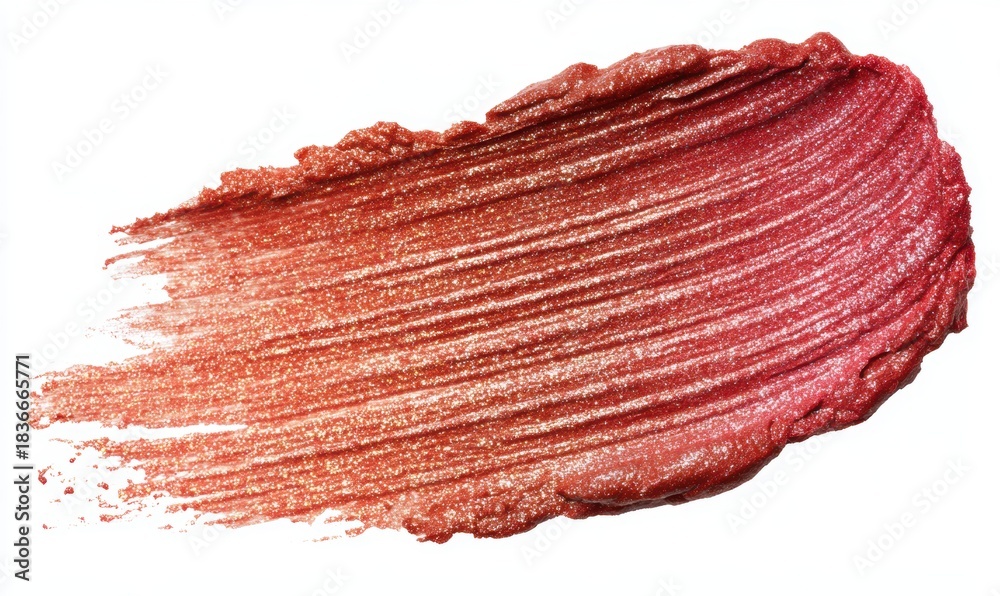 Fototapeta premium A brush stroke of red and pink makeup