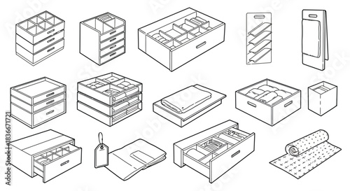 drawer organizer set arranging closet storage with dividers and boxes an organized dresser tidy home decor solution maximizing space and decluttering lifestyle.