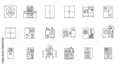 eco friendly furniture showcasing sustainable furniture design and recycling concepts perfect for promoting green initiatives and responsible consumption