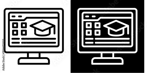 Login Icon Set White Style Collection